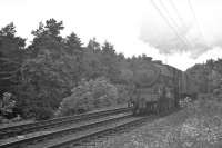 Black 5 no 44784 with a train near Farlie in 1962 heading south towards West Kilbride. [With thanks to all who responded to this query].<br><br>[R Sillitto/A Renfrew Collection (Courtesy Bruce McCartney) //1962]