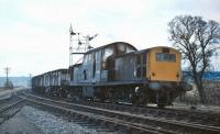 A trip working from Dalkeith Colliery comes off the Smeaton branch at Monktonhall Junction on 21 April 1970 behind Clayton D8614.<br><br>[Bill Jamieson 21/04/1970]