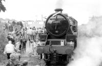 Black Five 44871 <I>'Sovereign'</I> at East Kilbride with the branch 125th Anniversary special on 31 October 1993.<br><br>[Bill Roberton 31/10/1993]