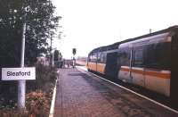 An InterCity 125 HST is held at Sleaford in January 1987 during an ECML diversion.<br><br>[Ian Dinmore /01/1987]