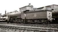 Gresley class K2 2-6-0 no 61753  photographed on Blaydon shed in June 1958. The locomotive is standing on the departure line waiting to work south.  The Colwick based K2 is thought to have been 'borrowed' by York shed to work the York goods on this occasion in place of the usual V2 or B16. The locomotive was eventually withdrawn from Colwick shed in September 1959.<br><br>[K A Gray 29/06/1958]