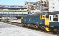 27003 with an Inverness train in Aberdeen Station on 5 May 1980.<br><br>[Peter Todd 05/05/1980]