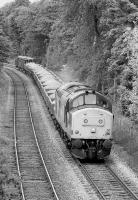 37221 coasts down to Blackford Hill with a ballast train for Millerhill on 25 June 1998.<br><br>[Bill Roberton 25/06/1998]