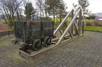 Memorial to the nine miners killed at the Lindsay Colliery, Kelty, in 1957. The park is located on the infilled course of the West of Fife Mineral Railway which served the pit until its closure in 1965.<br><br>[Bill Roberton 30/01/2012]