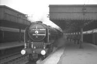 A2 Pacific no 60532 <I>Blue Peter</I> thought to be on the 1.30pm Aberdeen - Glasgow train about to commence its journey in the late summer of 1966.<br><br>[K A Gray //1966]