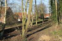 The old platforms at Helmsley now form part of a conservation area open to the public. The last service train called in 1953, although excursions continued to arrive occasionally for another ten years. Behind the camera the station building, behind a substantial fence, lives on as a private residence complete with original signal box. [See image 18821]. View towards Pickering. <br><br>[Mark Bartlett 03/02/2012]