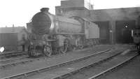 A K1 2-6-0, thought to be no 62039, photographed on Retford (GN) shed in the early 1960s.<br><br>[K A Gray //]