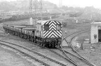 08883 shunts engineers wagons at Perth New Yard on 6 November 1997 [see image 22580].<br><br>[Bill Roberton 06/11/1997]