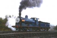 <I>'Donald the Tank Engine'</I> - alias Strathspey Railway no 828 - photographed at Aviemore on 26th September 1993<br><br>[Frank Spaven Collection (Courtesy David Spaven) 26/09/1993]