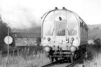 Visit of the Railway Heritage Trust to Burntisland (Old) Station on 30 September 1993 involving a trip along the harbour branch in an inspection saloon propelled by 60009 <I>Union of South Africa</I>. The Hon. Sir William McAlpine, Bt, has the best seat. Possibly the last train movement on the line.<br><br>[Bill Roberton 30/09/1993]