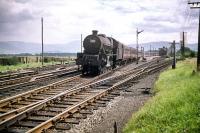 Jubilee no 45621 <I>'Northern Rhodesia'</I> with a down train at Symington on Saturday 1 August 1959.<br><br>[A Snapper (Courtesy Bruce McCartney) 01/08/1959]