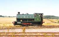 Lambton, Hetton and Joicey Collieries 0-4-0ST no 14 (Hawthorn Leslie 3056/1914) stands at Beamish in the early 1980s.<br><br>[Bruce McCartney //]