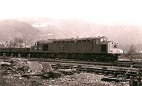 40160 trundles through Aviemore with a freight on 13 February 1981.<br><br>[Peter Todd 13/02/1981]