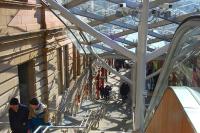 Looking down Waverley Steps from Princes Street on 5 March 2012. One section of the escalator was 'switched out'. [See recent news item]<br><br>[Bill Roberton 05/03/2012]