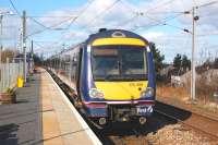 170 458 waits to leave Newcraighall on 5 March 2012 with the 13.17 to Edinburgh Waverley and Fife Circle service.<br><br>[Bill Roberton 05/03/2012]