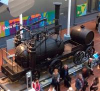 Wylam Dilly, preserved in the Royal Scottish Museum, Edinburgh. Built to work on the Wylam Waggonway, circa 1814/15. Designed by William Hedley and built by him with Jonathan Foster and Timothy Hackworth, the locomotive, and her sister engine, Puffing Billy, herself now preserved in the Science Museum in London, were still operating at Wylam Colliery in 1860. Possibly the only locomotive to operate on water it did so in 1822, having been taken off her chassis and converted to drive paddles instead, to break a strike by the keelmen, who normally handled coal traffic on the Tyne.<br><br>[Andrew Wilson 15/02/2012]