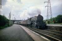 Gresley A3 60078 <I>Night Hawk</I> heading back to the north east late one afternoon in the summer of 1959. The Pacific is at the head of an ECML service from Waverley photographed passing through Joppa.<br><br>[A Snapper (Courtesy Bruce McCartney) 06/08/1959]