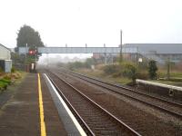 A lengthy footbridge at east end of Pembrey and Burry Port station in March 2012. No doubt it once spanned various lines serving Burry Port harbour and engine shed.<br><br>[David Pesterfield 15/03/2012]