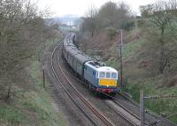 86259 <I>Les Ross</I> sweeps round the curves at Forton on its way from Euston to Carnforth with the 'Cumbrian Mountain Express'. From Carnforth the train was steam hauled to Carlisle by 70013 and back to Farington Junction over the S & C. 86259 then returned the train to London.<br><br>[Mark Bartlett 31/03/2012]