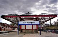 View south along the down platform at Gleneagles on 12 April.<br><br>[Bill Roberton 12/04/2012]