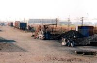 The only part of Falkland yard in use on 28 March 2012 was this area on the down side. The wagons in the siding appear to be cripples.<br><br>[Colin Miller 28/03/2012]