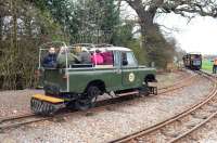 Something different.... scene on the Statfold Barn Railway in March 2012.<br><br>[Peter Todd 31/03/2012]