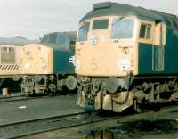 A 1980 scene in the shed yard at Haymarket.<br><br>[Colin Alexander /03/1980]