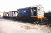 08775 with the BLS <i>Orwell Docker III</i> brake van tour of Ipswich Docks on 2 December 1989.<br><br>[Ian Dinmore 02/12/1989]