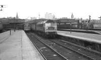 Brush Type 4 no.1968 about to depart from platform 4 at Aberdeen with an east coast service on 26 May 1973.<br><br>[John McIntyre 26/05/1973]