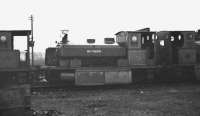 Former Aberdeen Gasworks 0-4-0 tank locomotives stored at Ferryhill MPD in January 1973 with 'Mr Therm' taking centre stage [see image 18043].<br><br>[John McIntyre /01/1973]