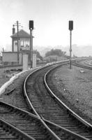 Dunbar East signalbox in August 1976.<br><br>[Bill Roberton /08/1976]