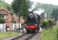 45428 with <I>'The Moors Explorer'</I> heading for Pickering on 28 June 2011, photographed on New Bridge level crossing.<br><br>[John Furnevel 28/06/2011]