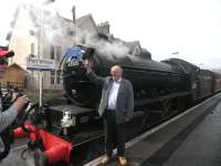 This year's 'Jacobite' season, the 18th under the operation of the West Coast Railway Company, was launched at Fort William on 14 May 2012 by Modern Railways columnist Alan Williams.<br><br>[John Yellowlees 14/05/2012]
