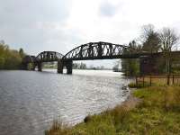 View of Loch Ken Viaduct in April 2012 from the west side of the loch.<br><br>[John Gray 25/04/2012]