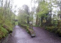 This workers' platform East of Keswick served a bobbin factory nearby. Taken on a soaking wet Monday, while my wife very sensibly stayed in the car. View looks West in May 2012.<br><br>[Ken Strachan 14/05/2012]