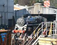 BR Standard class 4 2-6-0 no 76079 photographed at Grosmont shed on 26 March 2010.<br><br>[John Furnevel 26/03/2010]