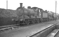 Holden J17 0-6-0 no 65567 on Norwich Thorpe shed in May 1961, the year before its withdrawal.<br><br>[K A Gray 14/05/1961]