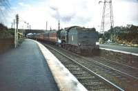 A K3 2-6-0 runs south through Joppa station in August 1957.<br><br>[A Snapper (Courtesy Bruce McCartney) 24/08/1957]