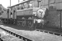 Collett 0-6-0PT no 6431 standing alongside Abercynon shed in August 1960.<br><br>[K A Gray 12/08/1960]