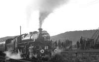 <I>The Wansbeck Wanderer</I> at Rothbury on 9 November 1963 behind Ivatt 4MT 2-6-0 no 43129.<br><br>[K A Gray /11/1963]