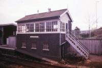 Teignmouth signal box, January 1987.<br><br>[Ian Dinmore /01/1987]