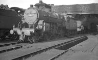 Crab 2-6-0 no 42925 stands in the shed yard at Stoke-on-Trent in October 1961.<br><br>[K A Gray 01/10/1961]