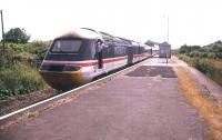 An InterCity HST calls at Bugle on Cornwall's Atlantic Coast Line to Newquay in the summer of 1994.<br><br>[Ian Dinmore /08/1994]