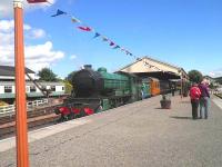 Ex-LNER D49 no 246 <I>Morayshire</I> complete with teak carriages at SRPS Bo'ness on Sunday 3 June.<br><br>[John Yellowlees 03/06/2012]