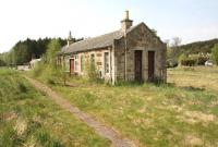 The surviving station building at Carron in May 2012, looking west towards Knockando. [See image 37627]<br><br>[John Furnevel 24/05/2012]