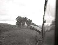 One of the 'Venturi-effect' snow funnels once used on a number of exposed lines in the UK. This one, photographed in 1962, is thought to have been located in Sutherland between Forsinard and Kinbrace. [See image 36427]<br><br>[R Sillitto/A Renfrew Collection (Courtesy Bruce McCartney) //1962]