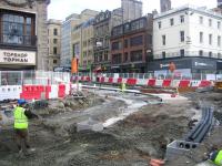 Junction of Princes Street and South St Andrew Street on 25 February 2012.<br><br>[F Furnevel 25/02/2012]