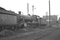 6978 <I>Haroldstone Hall</I> stands among the ashes at Old Oak Common shed in August 1961.<br><br>[K A Gray 21/08/1961]