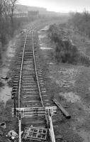 The headshunt of the Deanside branch on 24 February 1990.<br><br>[Bill Roberton 24/02/1990]