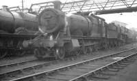 Churchward 2-8-0 no 3804 stands in the crowded shed yard at Cardiff Canton in the summer of 1962.<br><br>[K A Gray 12/08/1962]